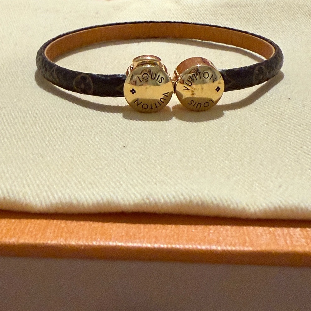 Louis Vuitton Black and Gold Women's Bracelet